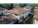 This aerial view shows the multi-level architecture and the unit's well-maintained surroundings at 1832 Bough Ave # 3, Clearwater, FL 33760