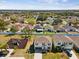 Aerial view of a well maintained community with playground, green spaces, and attractive homes at 248 Argyll Dr, Spring Hill, FL 34609