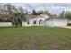Charming single Gathering home features a manicured lawn and attached two car garage at 3292 Dow Ln, Spring Hill, FL 34609