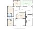 Layout of floor plan depicting the primary bedroom, kitchen, living room, and additional bedrooms at 3455 Overland Dr, Holiday, FL 34691