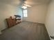 Bedroom with carpeted floors, ceiling fan, and natural light at 3610 Lost Pine Way # 3610, Valrico, FL 33596