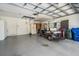 Spacious garage with ample storage, room for a golf cart and other vehicles at 10216 Moshie Ln, San Antonio, FL 33576
