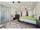 Large main bedroom with a door to the outdoor area and an ensuite bath at 13822 Carlow Park Dr, Riverview, FL 33579