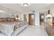 Bright main bedroom features a mirrored wall and marble tile flooring at 1600 Gulf Blvd # 817, Clearwater Beach, FL 33767