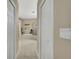 Bright bathroom featuring tiled floors, a soaking tub, and glass enclosed shower at 3033 Marble Crest Dr, Land O Lakes, FL 34638
