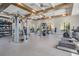 Well-equipped fitness center with a variety of modern weight machines, treadmills, and exercise equipment at 31616 Parkland Bay Way, San Antonio, FL 33576