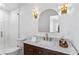 Modern bathroom with subway tile shower, marble countertop, and stylish fixtures at 4934 Dr Martin Luther King Jr N St, St Petersburg, FL 33703