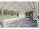 Concrete back patio with cover perfect for relaxing outside at 7310 Donna Dr, New Port Richey, FL 34652