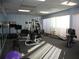 On-site gym equipped with various exercise machines and free weights for residents' fitness needs at 7665 Sun Island S Dr # 401, South Pasadena, FL 33707