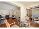 Open dining area leading to the living room and sliding glass doors to the balcony at 7701 Starkey Rd # 526, Seminole, FL 33777