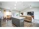 Open-concept space with modern kitchen, dining area, and a comfortable living area at 7735 Wauchula Rd, Myakka City, FL 34251