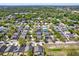 Picturesque aerial view of a residential area with lush greenery and well-spaced homes at 8551 N Hyaleah Rd, Tampa, FL 33617
