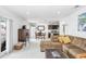 Spacious living room features an open concept with modern decor and comfortable seating at 113 Seahorse Se Dr # D, St Petersburg, FL 33705