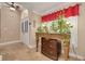Cozy entryway featuring an ornate table adorned with plants and a decorative arched doorway at 11434 Minnieola Dr, New Port Richey, FL 34654
