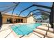 Inviting backyard pool and spa area with ample space for lounging and entertaining at 1996 Promenade Way, Clearwater, FL 33760