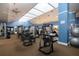 Well-equipped fitness center with treadmills, weight machines, and exercise balls for a complete workout at 221 Shell Falls Dr, Apollo Beach, FL 33572