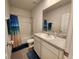 Bathroom features a shower-tub combo, vanity with sink, and tiled flooring at 3267 Pleasant Willow Ct, Brandon, FL 33511