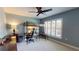 bedroom featuring a loft bed, ladder, and a desk with a chair at 3639 Darston St, Palm Harbor, FL 34685