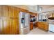 Updated kitchen with stainless steel appliances and wooden cabinets at 3639 Darston St, Palm Harbor, FL 34685