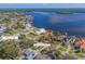 Aerial view near 62nd Ave NE and Bayou Grande Blvd NE showcasing prime waterfront real estate with serene bayou views at 6151 Bayou Grande Ne Blvd, St Petersburg, FL 33703