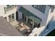 Beautiful courtyard view with ornate tile flooring and outdoor furniture at 6151 Bayou Grande Ne Blvd, St Petersburg, FL 33703