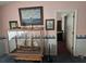 Charming living room with themed decor and adjacent hallway at 6473 Blackbird Ave, Weeki Wachee, FL 34613