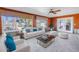 Comfortable living room with waterfront views and stylish furnishings at 6804 Sea Gull S Dr, St Petersburg, FL 33707