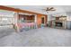 View of kitchen bar and fireplace from open and spacious living area at 6804 Sea Gull S Dr, St Petersburg, FL 33707