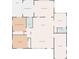 Detailed floor plan highlighting the layout of the home with primary bedroom, kitchen, and living spaces at 715 44Th Ne Ave, St Petersburg, FL 33703