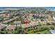 Aerial view showing community layout featuring ponds, landscaping and residential buildings at 7244 Hamilton Rd # 7244, Bradenton, FL 34209