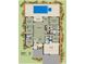 Detailed floor plan showcasing the layout of the home, including bedrooms, living spaces, and outdoor lanai at 13298 High Springs Ave, Port Charlotte, FL 33981