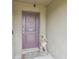 The front door features a decorative wreath and a charming yard gnome at 14407 Alistar Manor Dr, Wimauma, FL 33598