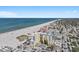 Aerial shot of building with red pin showing location and beachside view at 15 Avalon St # 601, Clearwater Beach, FL 33767