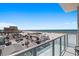 Stunning views from the balcony of the beach and surrounding cityscape at 15 Avalon St # 601, Clearwater Beach, FL 33767