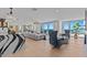 Expansive living area features ocean views through large windows and an inviting atmosphere at 15 Avalon St # 601, Clearwater Beach, FL 33767