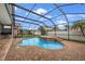 Relax in the screened-in pool and patio area, complete with an outdoor kitchen at 18413 Eastwyck Dr, Tampa, FL 33647