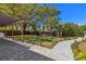 This expansive backyard has a custom paver patio, walkway, and a meticulously maintained lawn at 2117 S West Shore Blvd, Tampa, FL 33629