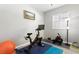 Home exercise room equipped with a stationary bike, rowing machine, and natural light at 3003 Magdalene Woods Dr, Tampa, FL 33618