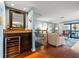 Stylish living space featuring a wine fridge and access to the main living area at 442 Sandy Hook Rd, Treasure Island, FL 33706