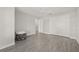 Bright bedroom with ceramic tile flooring, a ceiling fan, and a large closet for ample storage at 5120 Bridge St # 6, Tampa, FL 33611