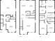 Detailed floor plan showcasing layout and dimensions of each room in the 3-story house at 5120 Bridge St # 6, Tampa, FL 33611
