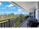 Large outdoor balcony with a beautiful view at 5700 Escondida S Blvd # 506, St Petersburg, FL 33715