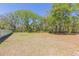 Large backyard, partially fenced, with ample space for various outdoor activities and landscaping at 6644 Par Ct, Wesley Chapel, FL 33544