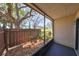 Private screened-in lanai boasts scenic views of a golf course and the natural landscape at 700 Starkey Rd # 514, Largo, FL 33771