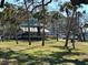 A scenic gazebo nestled within a park at 1567 Patton Dr, Dunedin, FL 34698