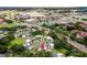 Aerial view of the property showcasing its proximity to highways, shopping, and community at 2646 Barksdale Ct, Clearwater, FL 33761