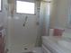 Bathroom with walk-in shower and accessible handrail at 2960 59Th S St # 501, Gulfport, FL 33707