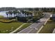 Aerial view of the River Landing community entrance and surrounding area at 33410 Castaway Loop, Wesley Chapel, FL 33543