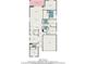 Detailed floor plan showing the layout and dimensions of the house at 33410 Castaway Loop, Wesley Chapel, FL 33543