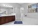 Bathroom boasts separate shower, garden tub, and vanity with dual sinks at 3629 Mossy Oak Cir, Land O Lakes, FL 34639